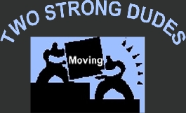 Two men moving boxes up a flight a stairs.